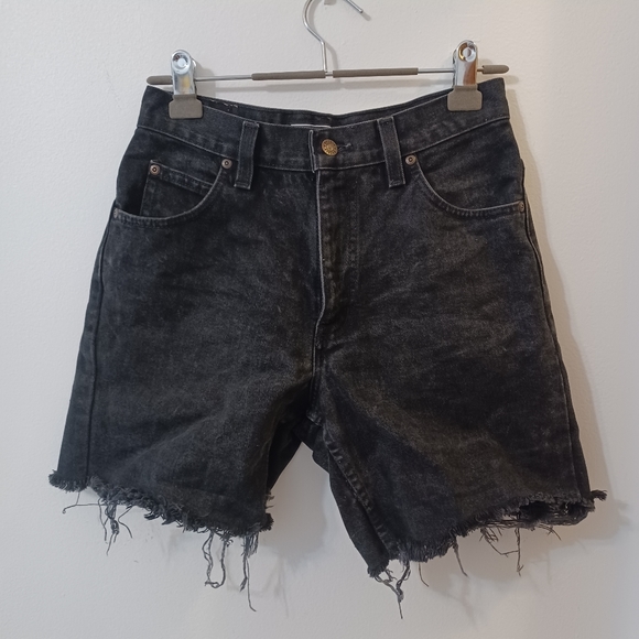 Vintage Dakota Washed Black Denim Cutoff Shorts, Men's Size 30 - Picture 2 of 12